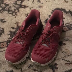 ON Cloud Women’s Burgundy Running Shoes - Lightweight Comfort